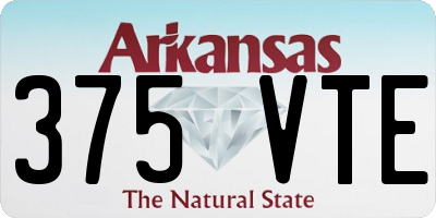 AR license plate 375VTE