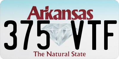 AR license plate 375VTF