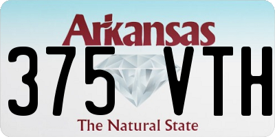 AR license plate 375VTH