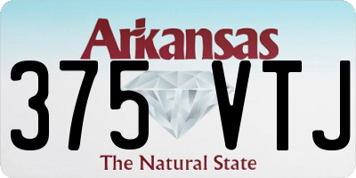 AR license plate 375VTJ