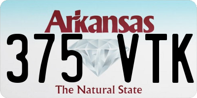 AR license plate 375VTK