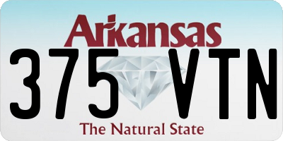 AR license plate 375VTN
