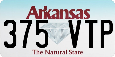 AR license plate 375VTP