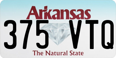 AR license plate 375VTQ