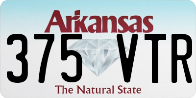 AR license plate 375VTR