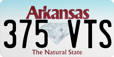 AR license plate 375VTS