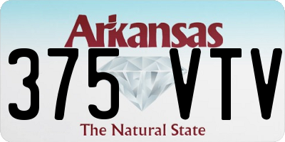 AR license plate 375VTV