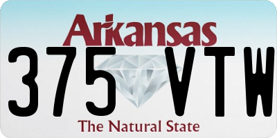 AR license plate 375VTW