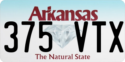 AR license plate 375VTX