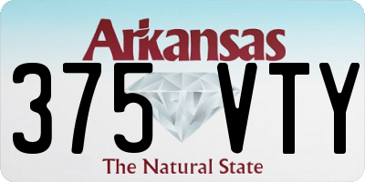 AR license plate 375VTY