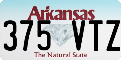 AR license plate 375VTZ