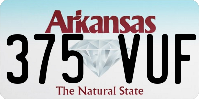 AR license plate 375VUF