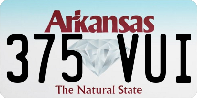 AR license plate 375VUI
