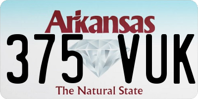 AR license plate 375VUK