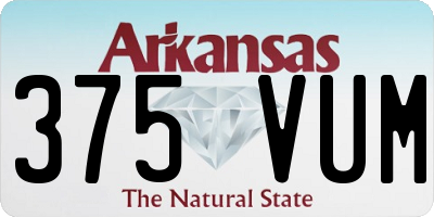AR license plate 375VUM