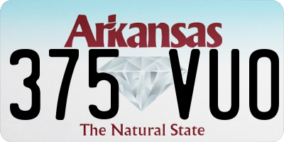 AR license plate 375VUO