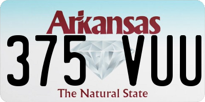 AR license plate 375VUU
