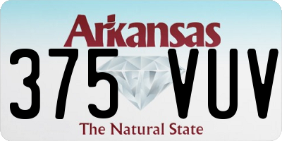 AR license plate 375VUV