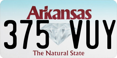 AR license plate 375VUY