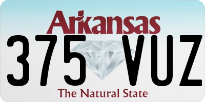 AR license plate 375VUZ