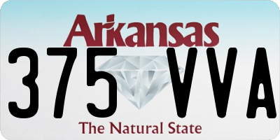 AR license plate 375VVA