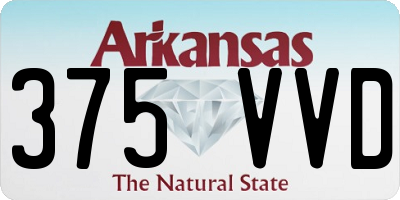 AR license plate 375VVD