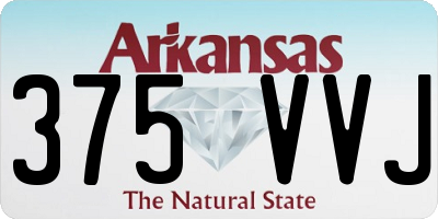 AR license plate 375VVJ
