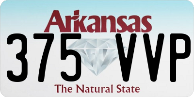 AR license plate 375VVP