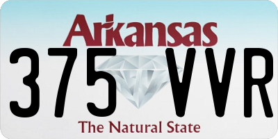AR license plate 375VVR