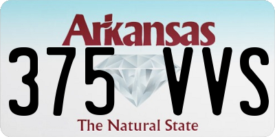 AR license plate 375VVS