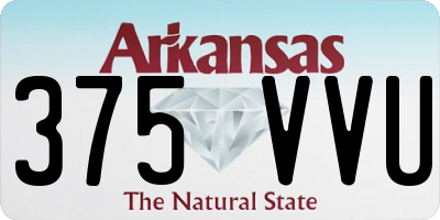 AR license plate 375VVU