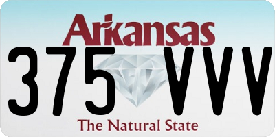AR license plate 375VVV