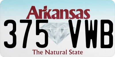 AR license plate 375VWB