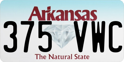 AR license plate 375VWC