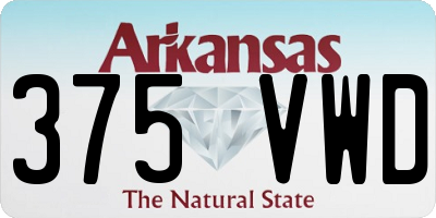 AR license plate 375VWD