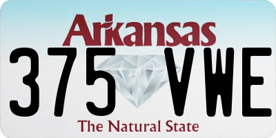 AR license plate 375VWE