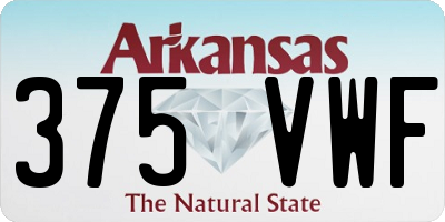 AR license plate 375VWF