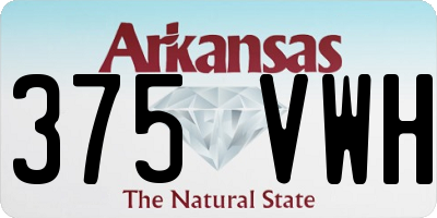 AR license plate 375VWH
