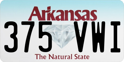 AR license plate 375VWI