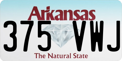 AR license plate 375VWJ