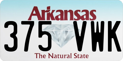 AR license plate 375VWK