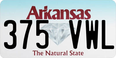 AR license plate 375VWL