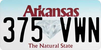 AR license plate 375VWN
