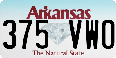 AR license plate 375VWO