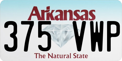 AR license plate 375VWP
