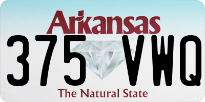 AR license plate 375VWQ