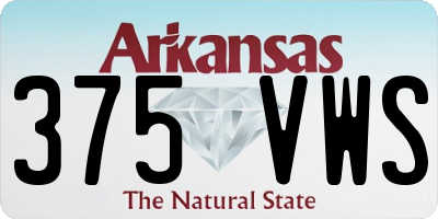 AR license plate 375VWS