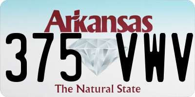 AR license plate 375VWV