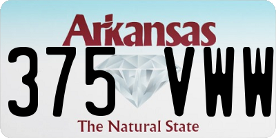 AR license plate 375VWW