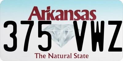 AR license plate 375VWZ